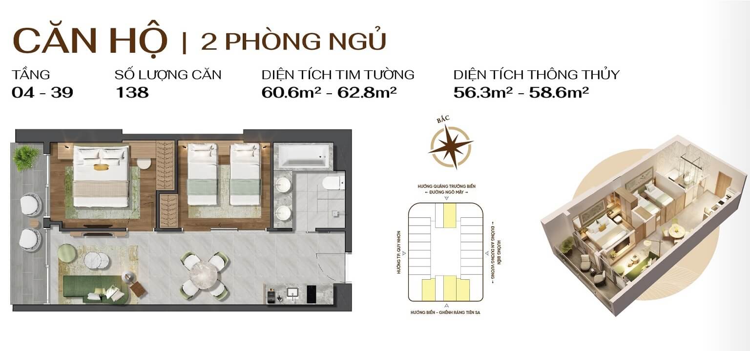 Q1 Tower Quy Nhơn - Căn hộ du lịch biển tiêu chuẩn quốc tế