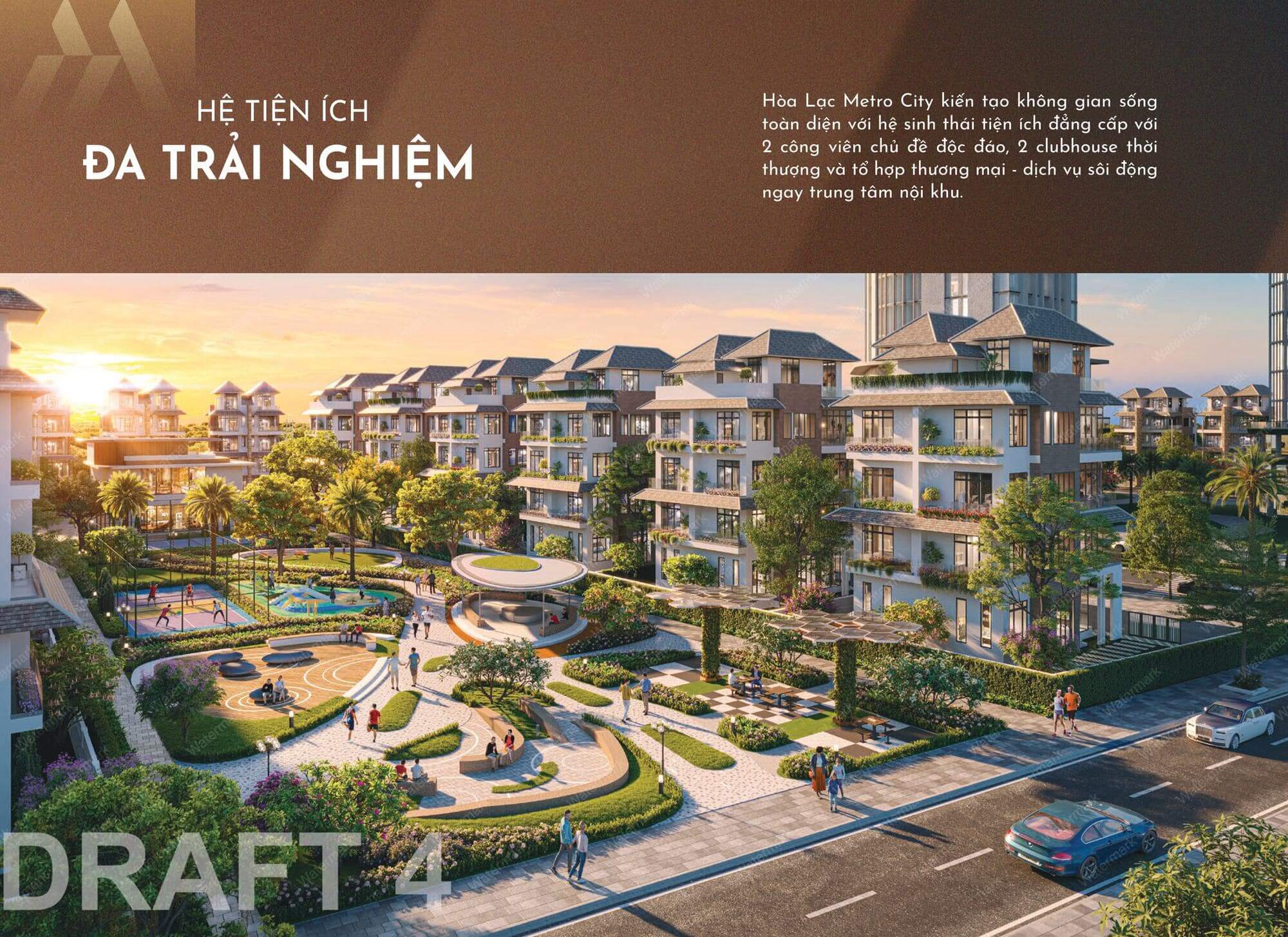 tiện ích dự án hòa lạc metro city
