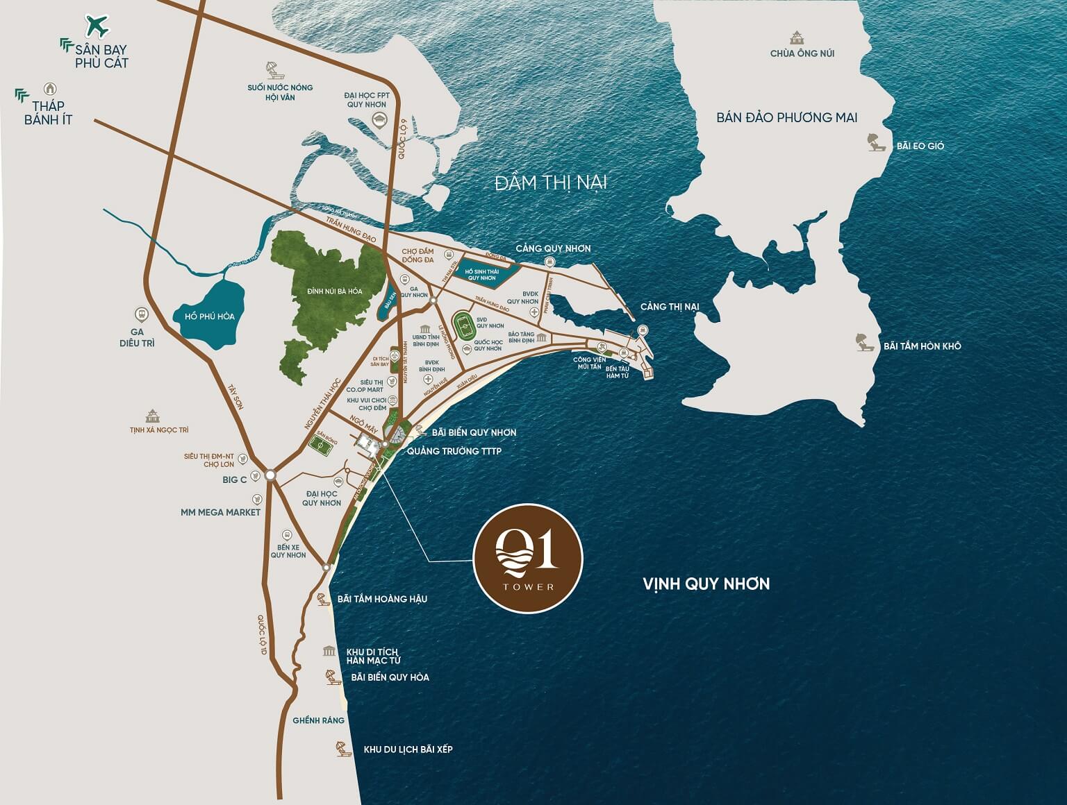 Q1 Tower Quy Nhơn - Căn hộ du lịch biển tiêu chuẩn quốc tế